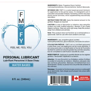 8oz (240ml) Premium Water-Based Lubricant