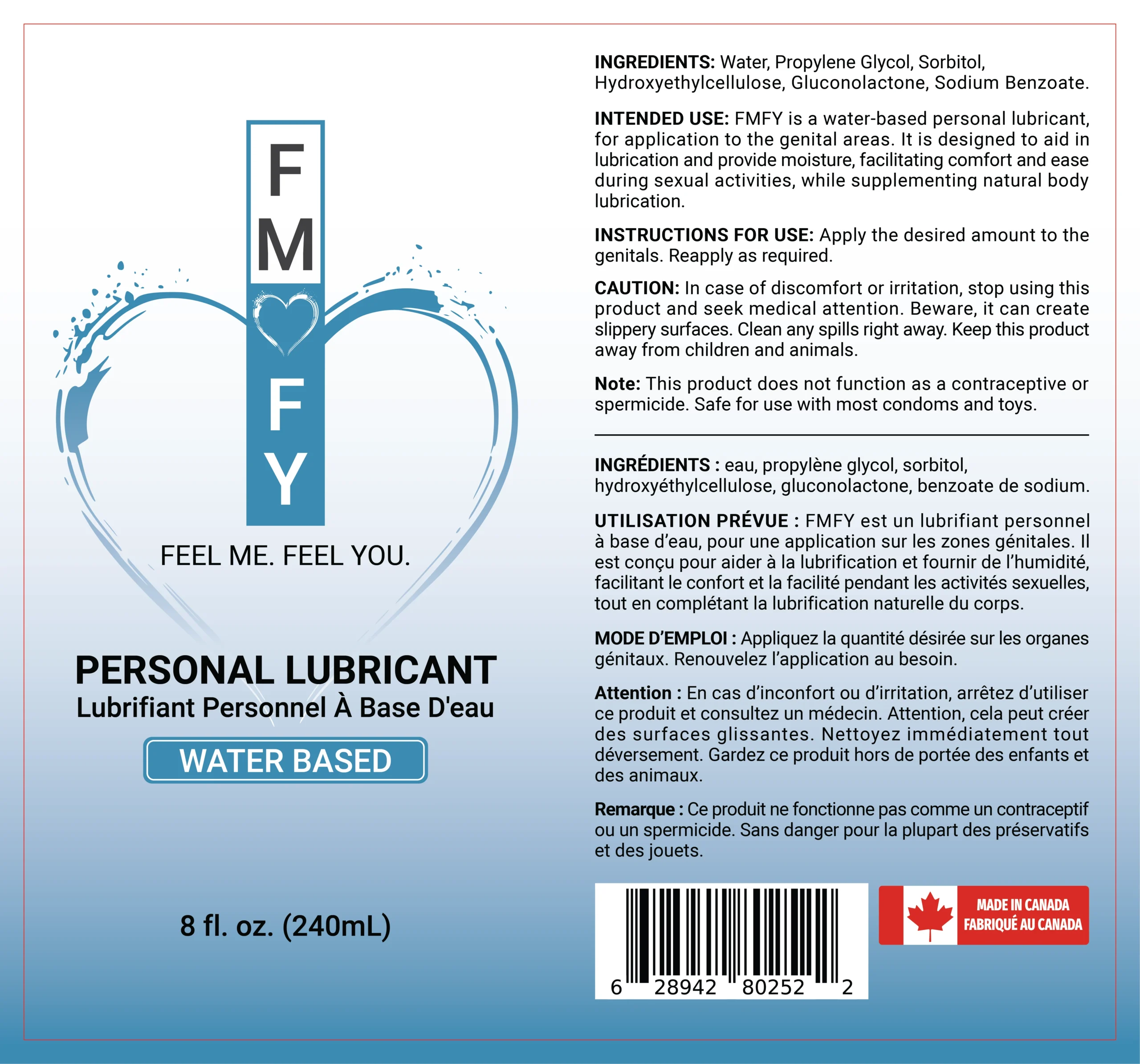 8oz (240ml) Premium Water-Based Lubricant - Image 2